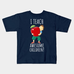 Apple For Teacher Of Awesome Children Kids T-Shirt